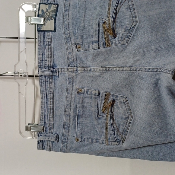 DEPARTMENT OF PEACE JEANS SIZE 14 IN A BEAUTIFUL BLUE DENIM FADED - Picture 7 of 9